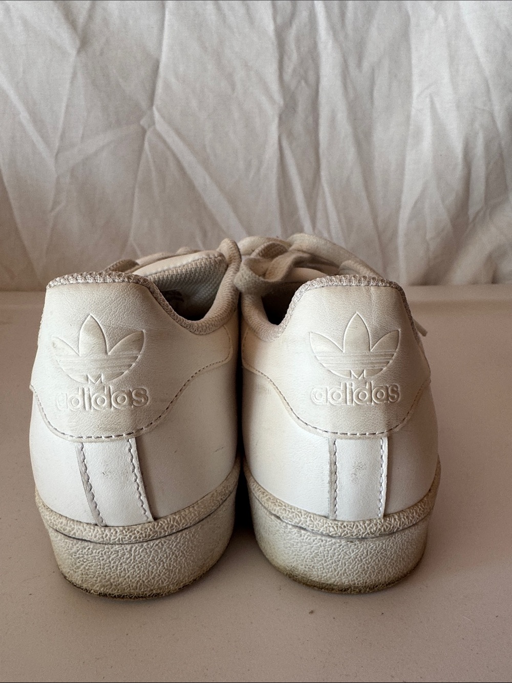 White Shell Toe Sneakers - Picture 8 of 9